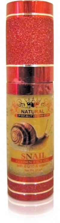Золотой гель для лица с улиткой, Q10 и эластином (Natural Snail Golden Face Gel with EQ10 & Elastin)